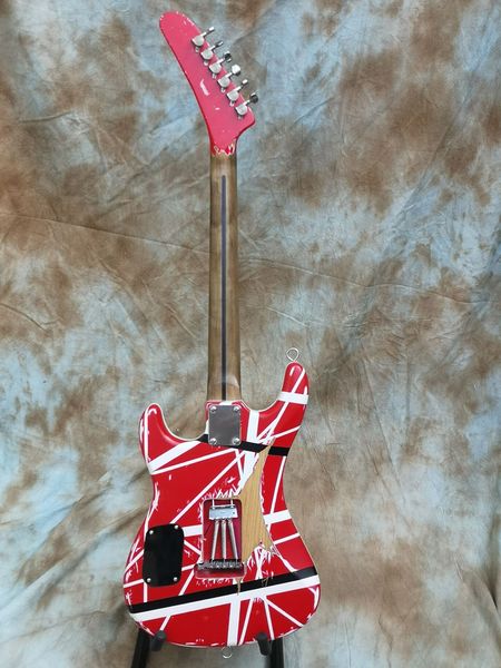 

2022 eddie van halen tribute electric guitar 5150 striped relic