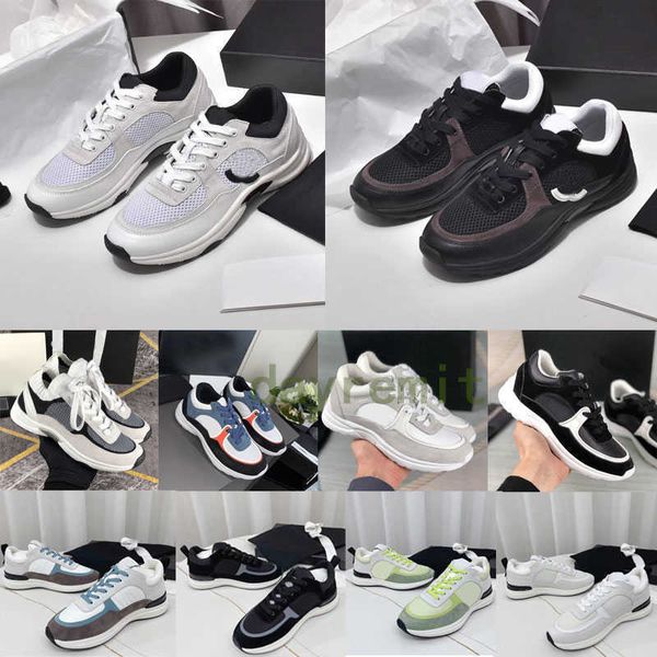 

nice designer sneakers calfskin casual shoes reflective shoes vintage suede leather trainers all-match stylist sneaker patchwork leisure sho, Black