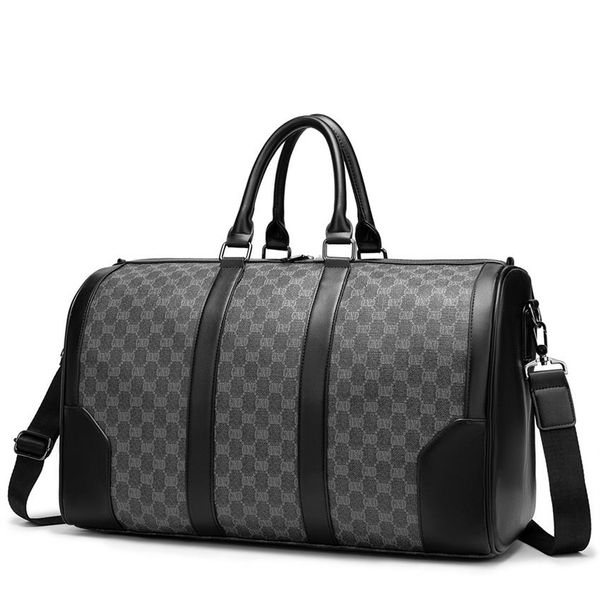 

men duffel bags fashion designer women travel bag poker black flower luggage handbags large capacity sport outdoor tote size 45-55301w