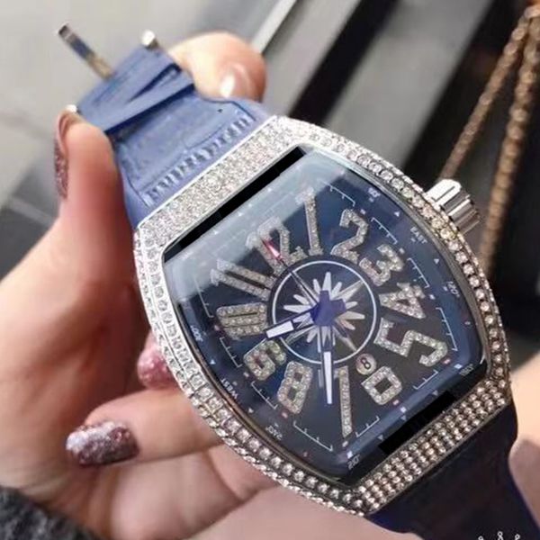 Relógio feminino de luxo importado com movimento de quartzo vidro mineral espelho relógios elegantes com pulseira de couro 2022
