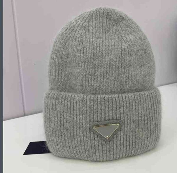 

designer hat beanie/skull caps designer wool knitted beanie skull cap for women and men winter mens warm knit ski hats masks fitted lovers c, Blue;gray