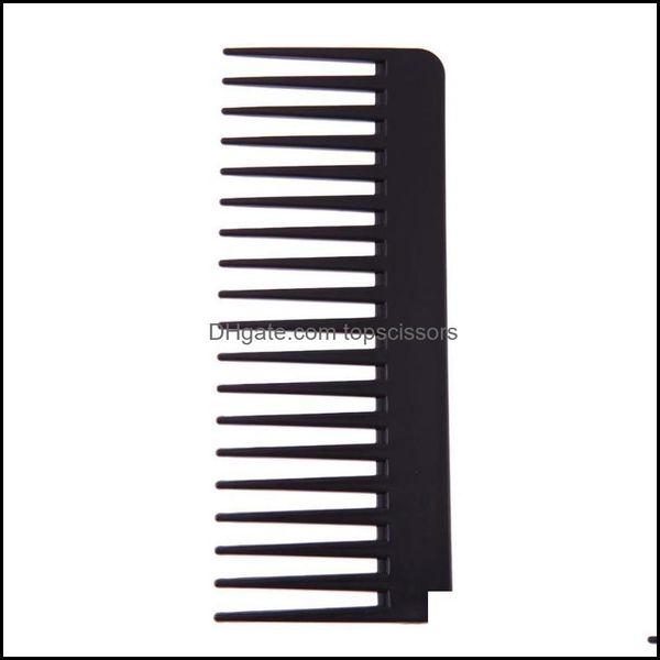 

hair brushes care styling tools products black abs plastic heat-resistant large wide tooth comb wavy salon drop delivery 2021, Silver