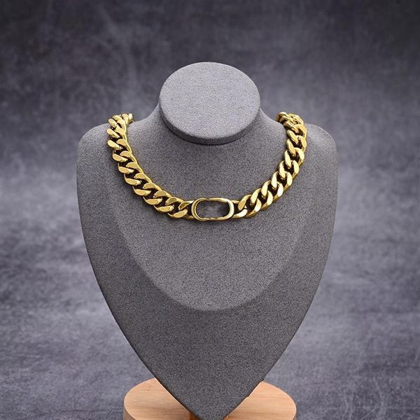 

fashion stainless steel letter 14k gold cuban link chain necklace bracelet for mens and women party lovers gift hip hop jewelry wi275v, Black