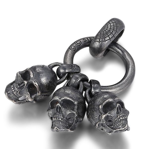 

925 sterling silver skull pendant necklaces american european vintage antique designer luxury jewelry accessories