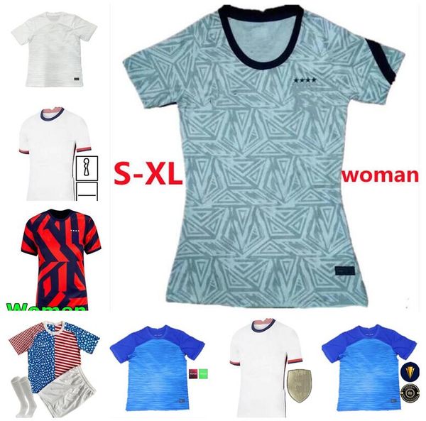 

2021 2022 custom pulisic mckennie away soccer jerseys 21 22 aaronson musah usas rapinoe morgan lloyd america football shirt united states ll, Black;yellow