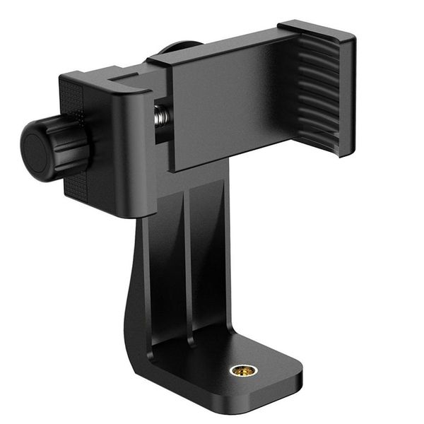 Cabeças de tripé Cabeça de 360 ​​graus Clipe de telefone celular compatível com todos os 1/4 de parafuso do celular Tripod Mount Desk Adapter