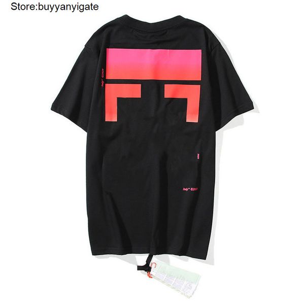 

classic fashion brand mens t shirts loose offs cotton men women t-shirt designers short sleeve letter oil paint tees black i67s, White;black