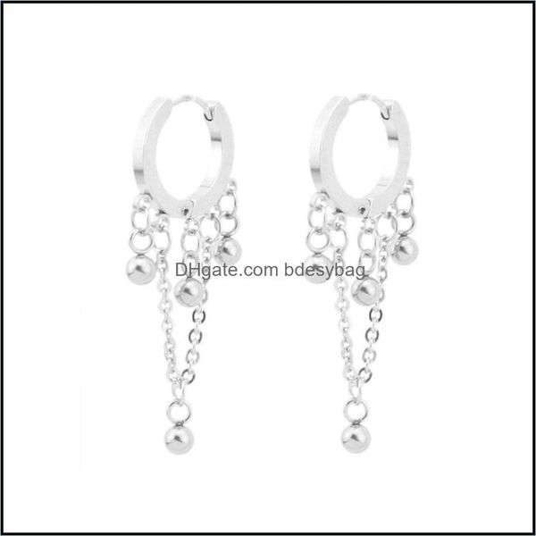 

dangle chandelier earrings jewelry street style metal ball tassel gothic punk cross pendant hoop high q dh3lp, Silver