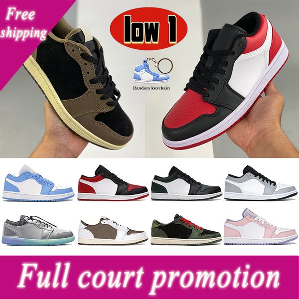

2022 sneaker low 1 1s mens basketball shoes university blue starfish cactus mocha black white lucky green bred toe neutral grey shadow