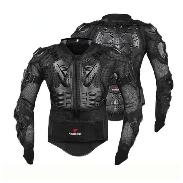 Traje de armadura cross-country para roupas de motocicleta, traje de corrida masculino resistente a quedas Conjunto completo de protetores de costas e peito Equipamentos de equitação