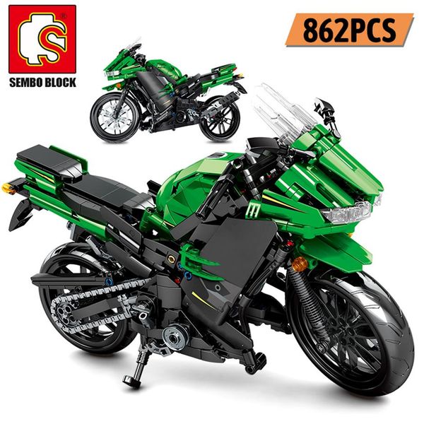 

sembo creator city off-road motorbike model building blocks technic racing 204s