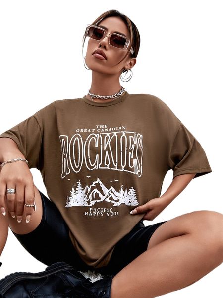 

letter graphic oversized tee b7yb#, White