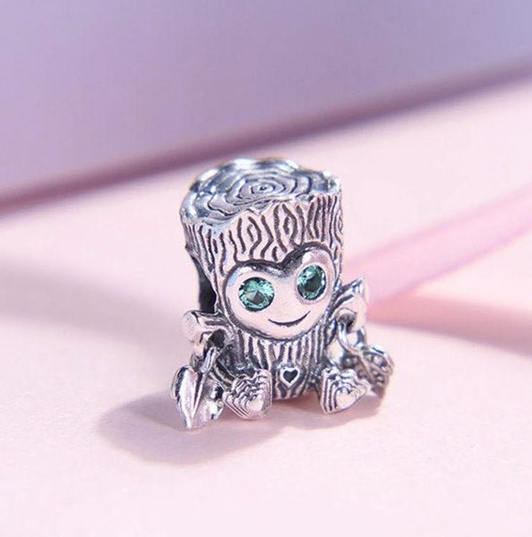 

s925 sterling silver beads sweet tree monster charms fit original pandora charm bead bracelets diy pendant for jewelry making 798260nrg, Black