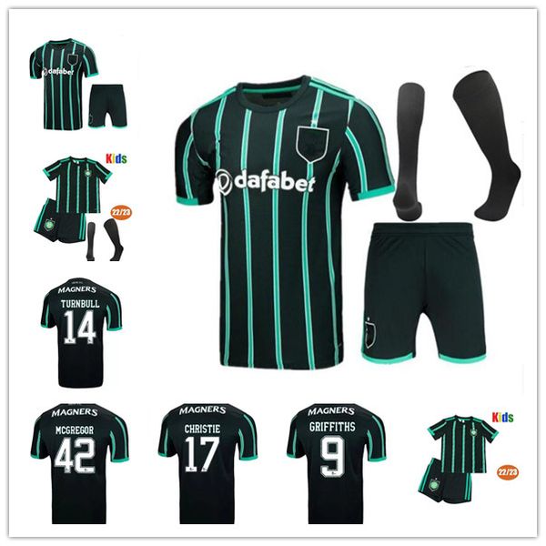 

2021 2022 2023 celtic soccer jerseys fans version 21 22 23 mcgregor griffiths edouard brown duffy turnbull christie etyounouussi football sh, Black;yellow