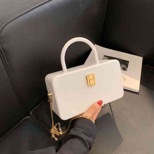 

female personalized luxury women chain lock single shoulder box color portable ' underarm shell small bag wholesale
