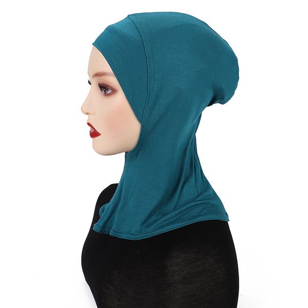 2022 Muçulmano subscarf mulheres véu hijab lenços de cabeça muçulmana Turbanos de cachecol para mulheres hijabs hijab caps chaps islâmicos