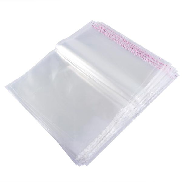 Confezione regalo Sacchetti Sacchetto Violoncello Trasparente Cellophane Sigillante Self Bakery Plastica Adhensive Richiudibile Biscotto Poly Treat Trasparente TinyGift