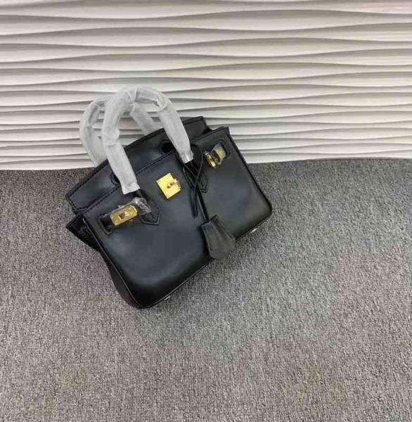 

family h bag designer birkin handbag leather smooth hand rub pattern mini platinum messenger women's portable temperament first layer c