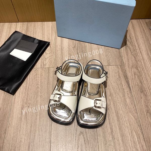 

2022 beach slippers fashion thick bottom designer women shoes cartoon alphabet lady womens platform slide sandal leather slides, Black