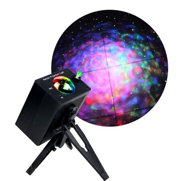 Luci notturne Cielo stellato Proiezione Luce Laser per auto Musica Acqua Modello LED Nebulosa Palcoscenico per decorazioni per feste Regalo di compleannoNotte