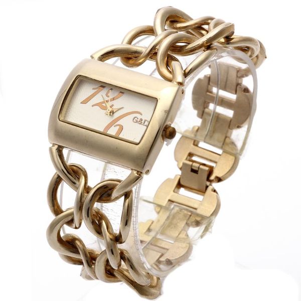 Нарученные часы GD Женские кварцевые часы роскошные браслетные часы Relogio Feminino Saat Top Brand Gift