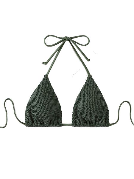 

halter triangle bikini e8m2#, White;black