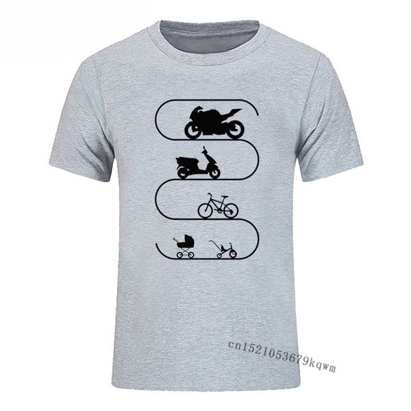 

car bike bicycle motorcycle evolution tshirts classic summer tees lovers cotton o-neck print short sleeve t-shirt men 220509, White;black