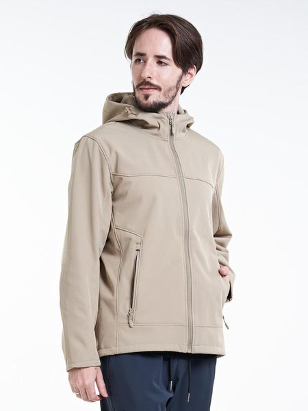 Jackets masculinos Autumn's Men's Casual Softshell com capuz Windbreaker Outwear Plus Size Zip Pockets Solid Warm Warm Coats 8xlmen's