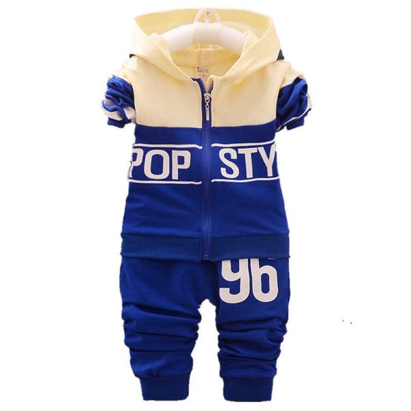 

spring autumn baby boys set girls tracksuits fashion children hooded jacket pants 2pcs sets kids brand clothes toddler clothing suit, White