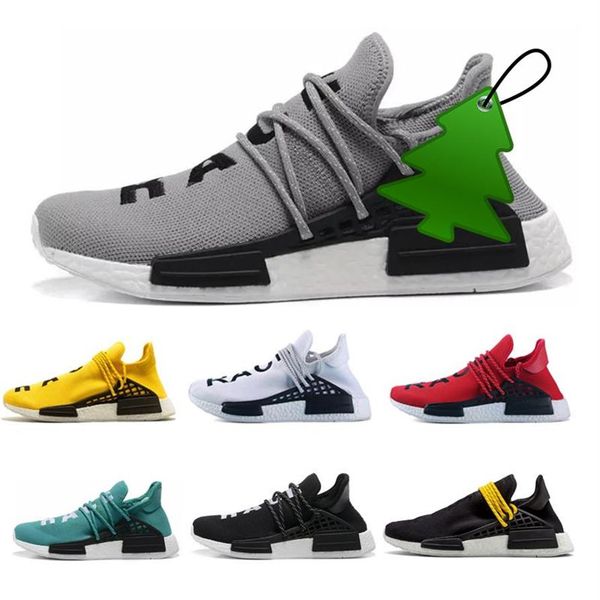 

2019 new human race running shoe for men women classic design white yellow red green black trainers jogging zapatos shoes size 36 3310
