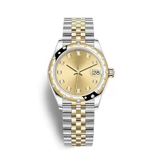 Orologi meccanici automatici di alta qualità 31mm AAA + diamanti da donna Orologi con fibbia in acciaio inossidabile sportivo orologio da polso da lavoro impermeabile