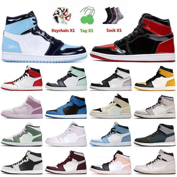 

with socks jumpman 1 womens mens trainers outdoor shoes 1s unc patent bred rebellionaire high og nrg igloo stage haze valentines day 2022