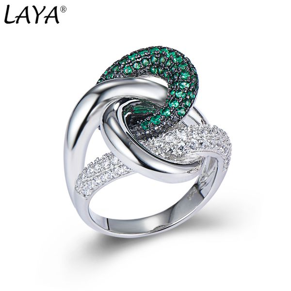 

laya minimalist clasp gothic band ring for men 925 sterling silver irregular curve cross shining zircon new fashion original jewelry