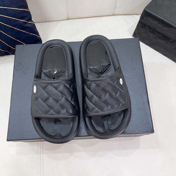 

designer slides women man slippers luxury sandals brand sandals real leather flip flop flats slide casual shoes sneakers boots by shoe10 003, Black
