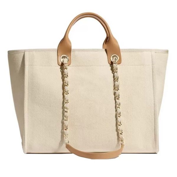 

luxury designers handbags women canvas tote shopping bag chain large shoulder bags 2 colors