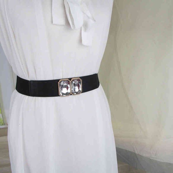 

designer belts belt elastic women's versatile thin waist seal with skirt simple buckle decoration slim black elastic gk39, Black;brown