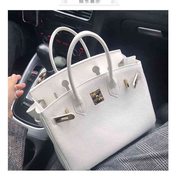 

herme bags handbags birkins leather white lady's bag fairy's shoulder messenger bags