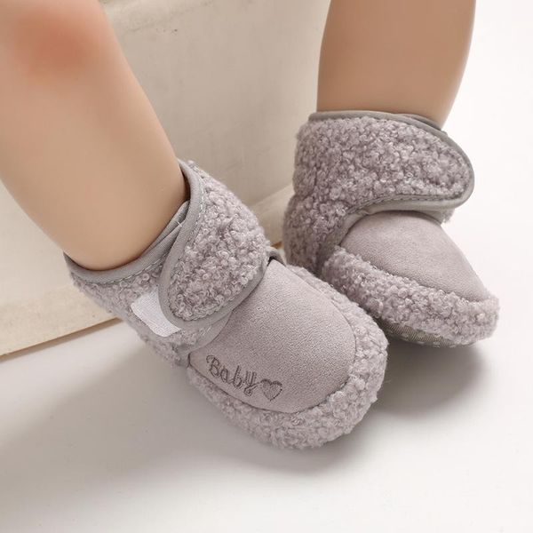 Stiefel Baby Socken Schuhe Netter Boden mit Gummisohle Winter Weiche Mädchen Jungen Anti-Rutsch Indoor für 0-18M