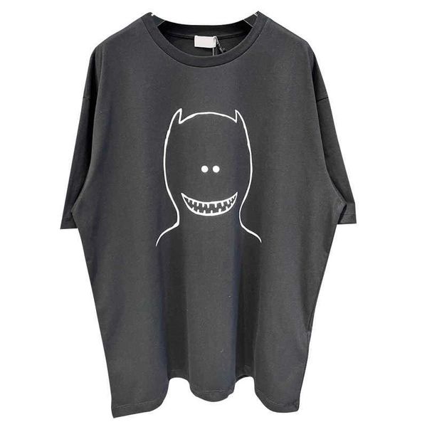 

22ss spring summer europe tee t shirt monster short sleeve women mens fashion tshirts, Black;brown