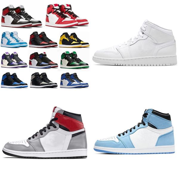 

shoes jumpman 1 1s og high pine green black court purple royal bred toe nc obsidian unc game