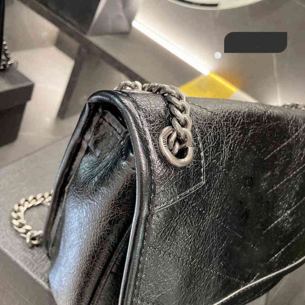 

3a designer handbags square fat loulou chain bag real leather women's bag large-capacity shoulder bags 22cm and 28cm quilted m, Red;black