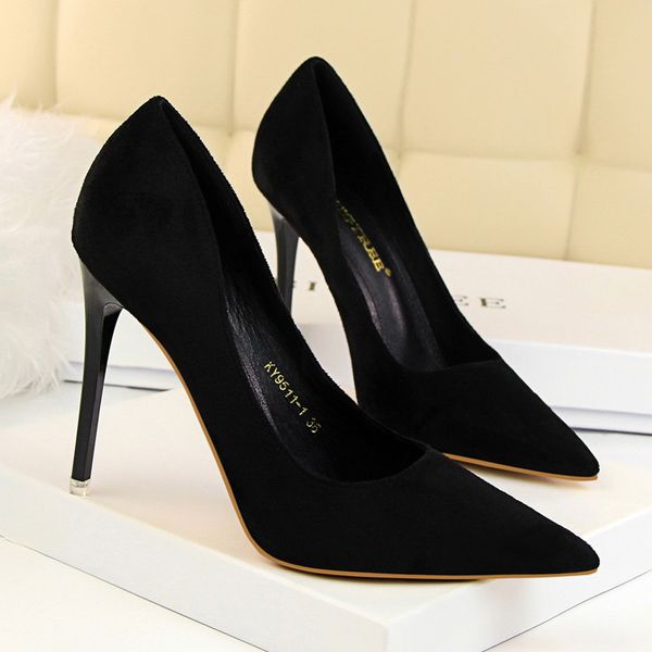 

womens designer shoes pointed toe high heels 10cm heel luxurys dress lady red bottom heels prom pumps ecajoyh 34-43, Black