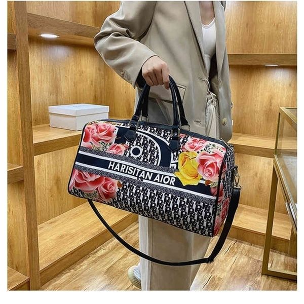 

52% off 2022 trend fashion design bags travel female letter printing tide hand-held short distance travel luggage
