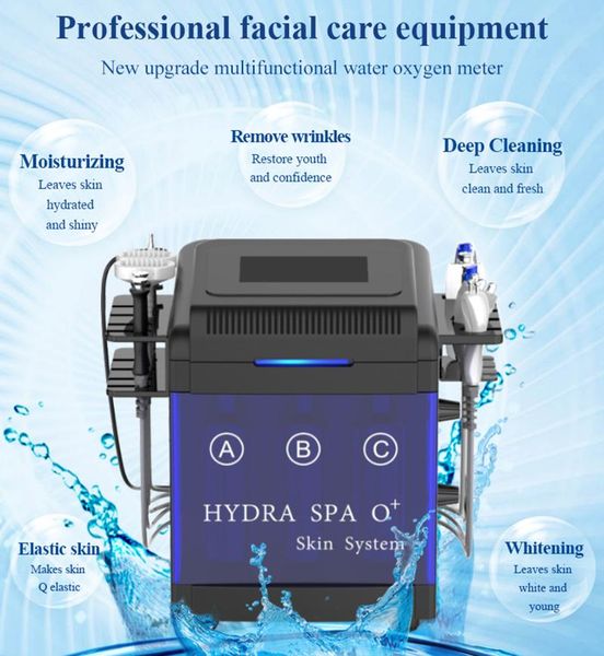 

new design 10 in 1 hydro dermabrasion facial diamond hydra dermabrasion aqua peel silkpeel beauty with microdermabrasion machine, Black;white