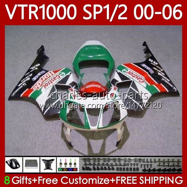 Verkleidungsset für HONDA VTR1000 RC51 2000 2001 2002 2003 2004 2005 2006 Karosserie 123Nr