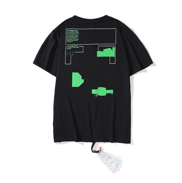 

mens summer loose t shirts fashion tees designers offs brands man women casual t-shirt luxury clothing letter arrow black white tshirts str, White;black