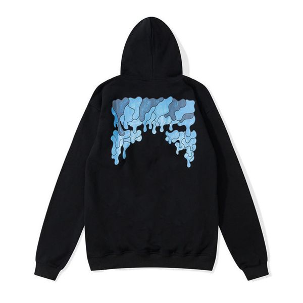 

mens classic loose offs sweatshirts fashion brand hoodie designers luxury pullover back oil paint arrow x men women t shirt hoodies jackets, Black