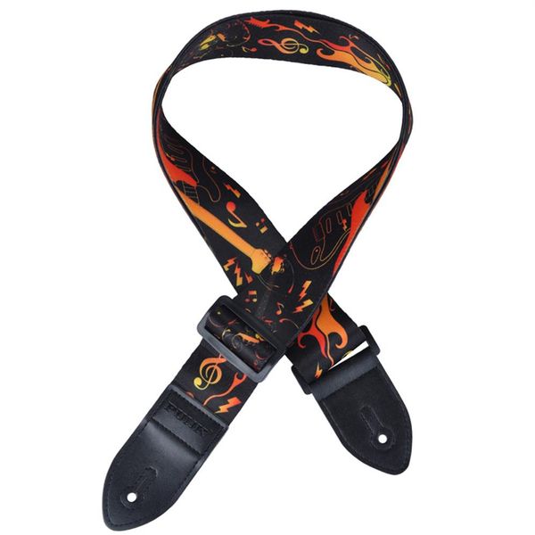 

new style soft polyester guitar strap for acoustic guitars adjustable 5cm317w
