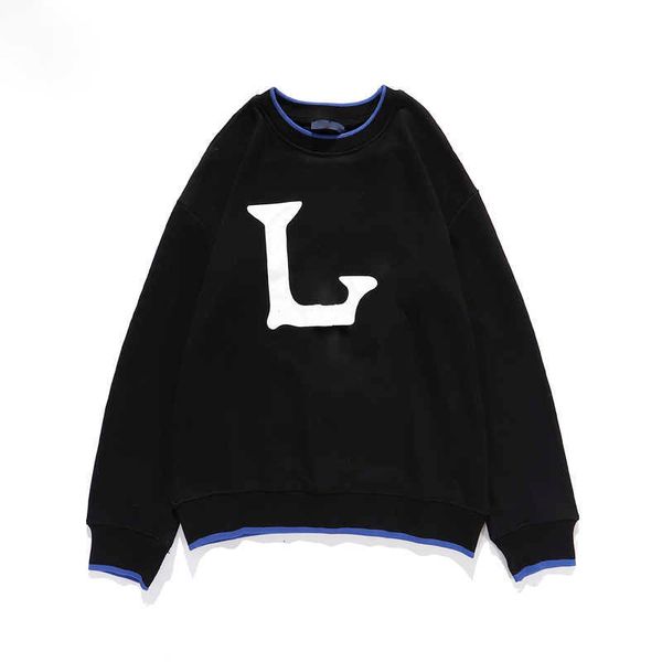 

wholesale-couple hoodies fashion casual long sleeves printed men and women crewneck pullover couples lovers sweatshirts sportswear, Black