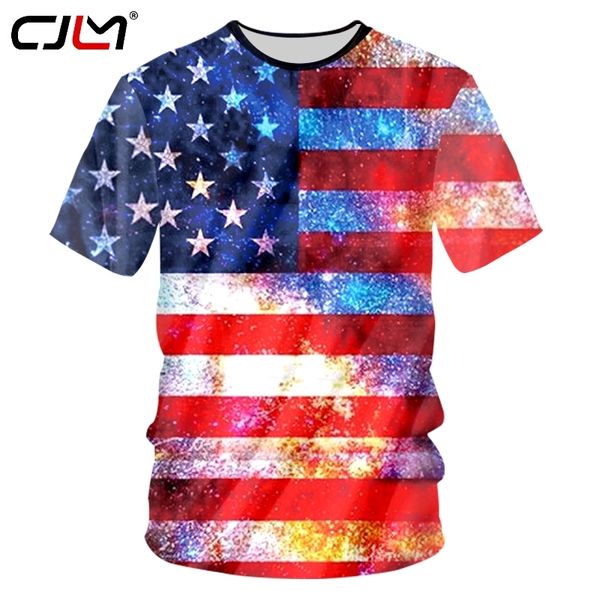 Magliette estive da uomo Stampa USA Flag 3D Magliette Bandiera americana Magliette casual Homme Hip Hop Stile punk Canotte fitness 220623